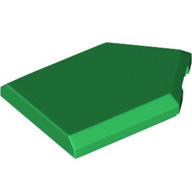 Lego deska (destička) 2x3 hladká pětiúhelník, zelená (6290600)